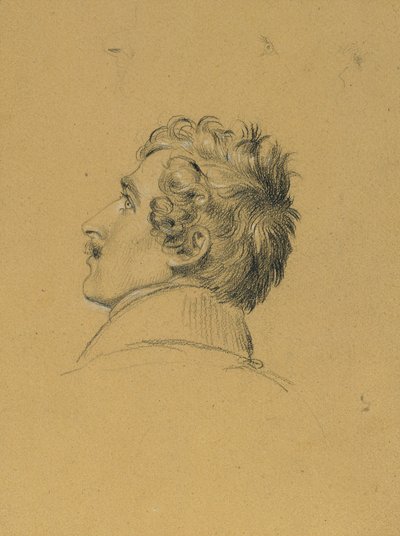 Portrætstudie til "Entrance after the Peace of Paris" af Johann Peter Krafft