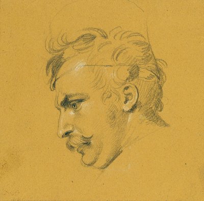 Portrætstudie om "Nikolaus Zrinys fiasko foran Szigeth-fæstningen" af Johann Peter Krafft
