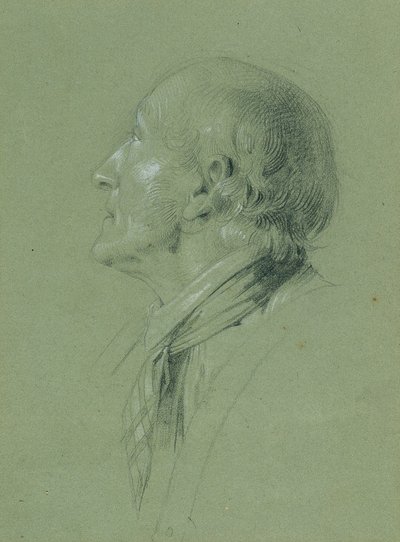 Portrætstudie til "Landwehr-mandens hjemkomst" (1817) af Johann Peter Krafft