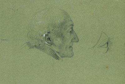 Portrætstudie til "Landwehr-mandens hjemkomst" (1820) af Johann Peter Krafft