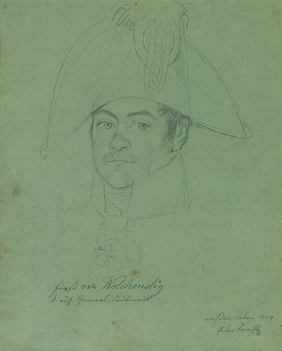 Prins Peter Mikhailovich Volkonsky 1776-1852, 1814. af Johann Peter Krafft