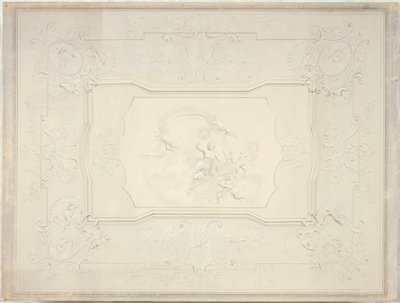 Stuccoloft i spisestuen i Lower Belvedere af Johann Peter Krafft