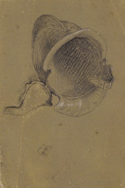 Studie af en hjelm af Johann Peter Krafft