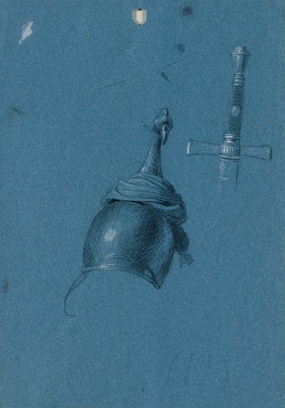 Studie af en hjelm af Johann Peter Krafft