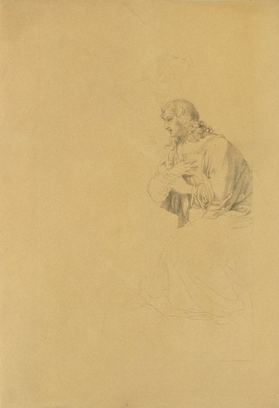 Studie af en discipel af Johann Peter Krafft