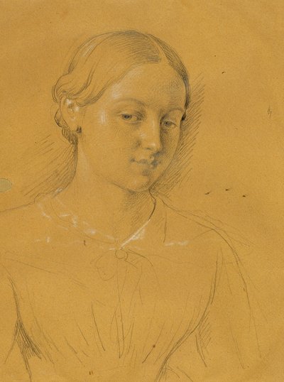 studie af en pige af Johann Peter Krafft