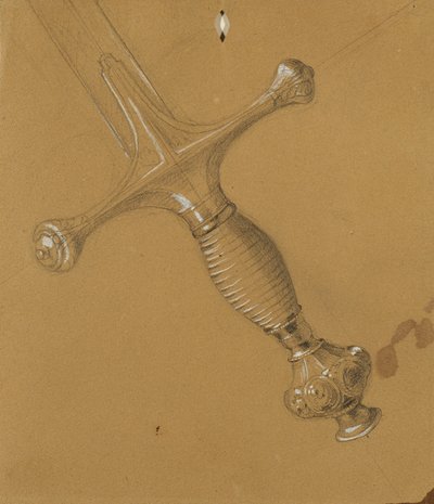 Studie af et sværd af Johann Peter Krafft