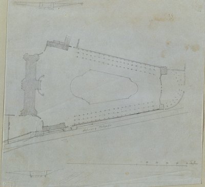 Studie til Upper Belvedere af Johann Peter Krafft