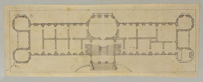 Studie til Upper Belvedere af Johann Peter Krafft