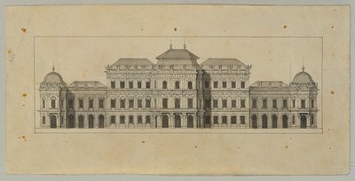 Studie til Upper Belvedere af Johann Peter Krafft