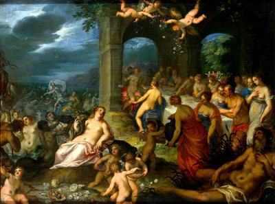 Gudernes fest, 1600. af Johann Rottenhammer
