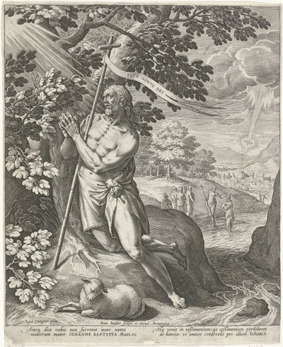 Johannes Døberen i ørkenen af Johann Sadeler (I)