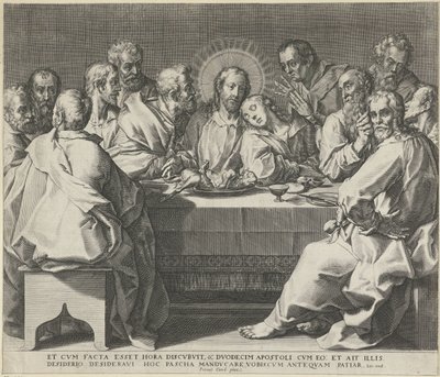 Sidste aftensmad af Johann Sadeler (I)