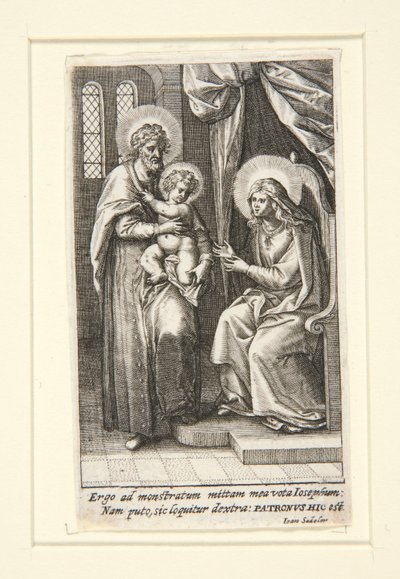 Den hellige familie af Johann Sadeler I