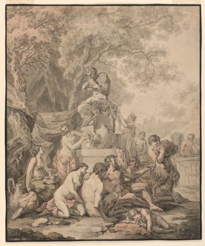 Bacchanalsk scene af Johann Sebastian Bach