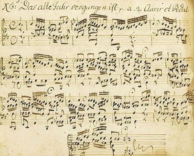 Orgelkor-optakt. Fra den lille orgelbog. 1713-1716 af Johann Sebastian Bach