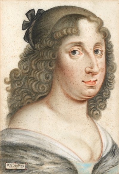 Portræt af dronning Christina af Sverige 1626-1689, 1657 af Johann Septimius Jörger von Tollet