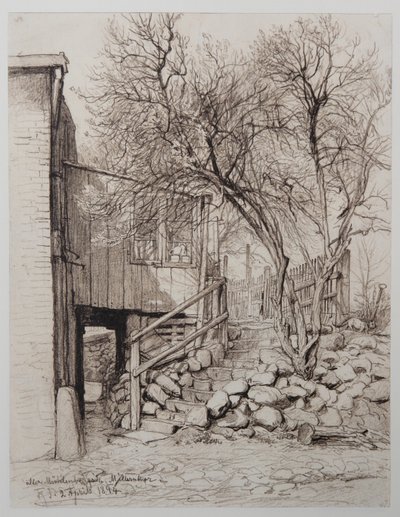 gammel møllebakke nær Millernthor af Johann Theobald Riefesell