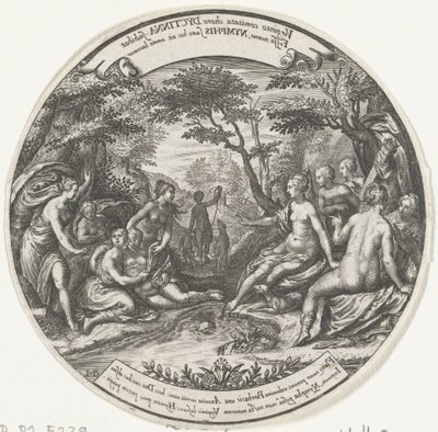 Diana opdager Callisto .s graviditet af Johann Theodor de Bry