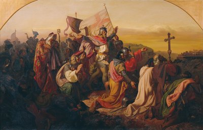 Godfrey af Bouillon og Crusaders af Johann  Till der Jüngere