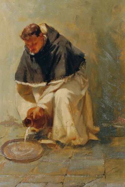 Selvportræt som dominikaner af Johann  Till der Jüngere