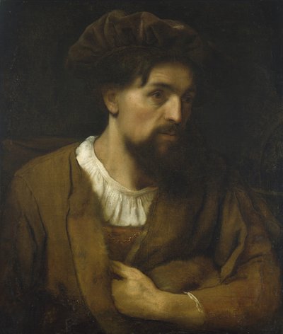 Portræt af en filosof (olie på lærred) af Johann Ulrich Mayr