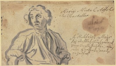 Selvportræt af Johann Ulrich Mayr