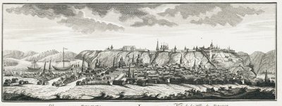 Udsigt over Tobolsk, ca 1735 af Johann Wilhelm Lürsenius