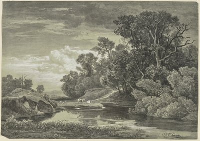 Ved Arly nær Karlsruhe af Johann Wilhelm Schirmer