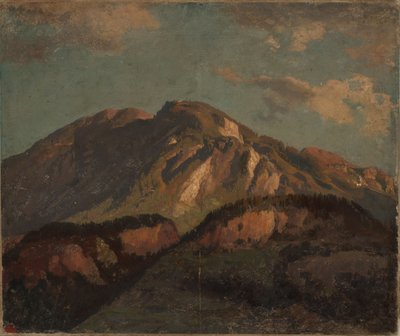 Bjergkam, sandsynligvis i Graubünden af Johann Wilhelm Schirmer