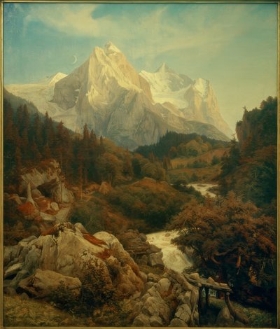Johann Wilhelm Schirmer, Wetterhornet af Johann Wilhelm Schirmer