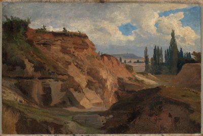 Stenbrud i Sydfrankrig af Johann Wilhelm Schirmer