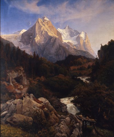 Wetterhorn af Johann Wilhelm Schirmer