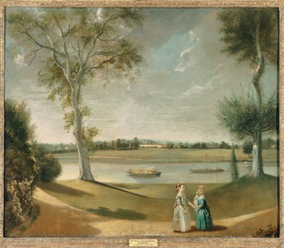 The Misses Garrick ved Themsen i Hampton, 1762 af Johan Joseph Zoffany