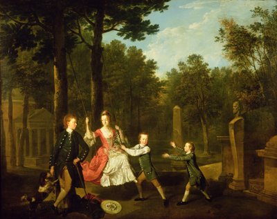 Børnene af den 4. hertug af Devonshire (olie på lærred) af Johann Zoffany