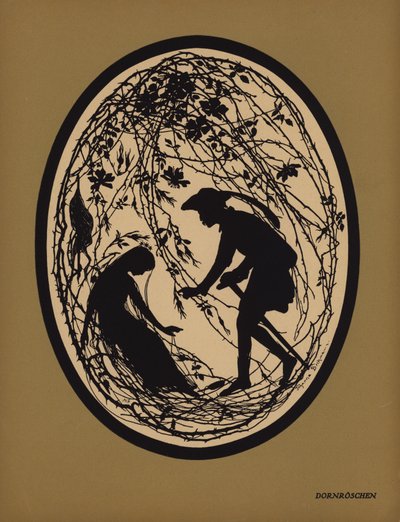 Tornerose (litho) af Johanna Beckmann