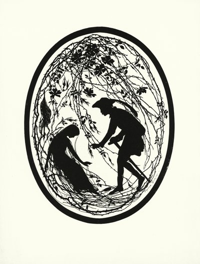 Dornroschen (litografi) af Johanna Beckmann