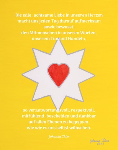 Iloisen sydämen rakkaustähti - versio 1 af Johanna Thier