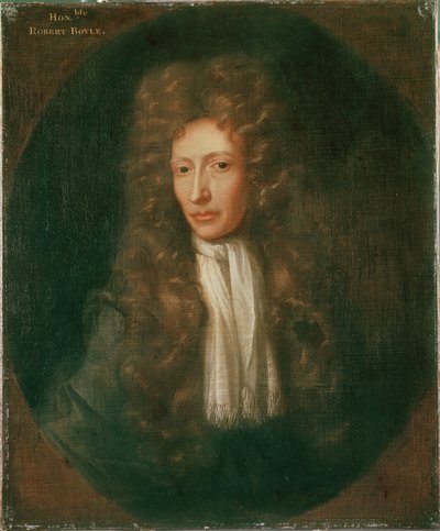 Portræt af Robert Boyle (olie på lærred) af Johannes (after) Kerseboom