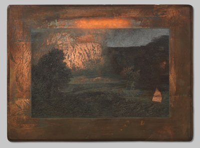 Landskab med flok får af Johannes Arnoldus Boland (signed by artist)