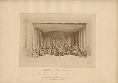Passionsspil fra Ober-Ammergau - Kristus sælges af jøderne i Hoher Rathe af Johannes Bernhard