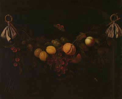 Festoon of Fruits, ca. 1653-1658 (olie på lærred) af Johannes Borman
