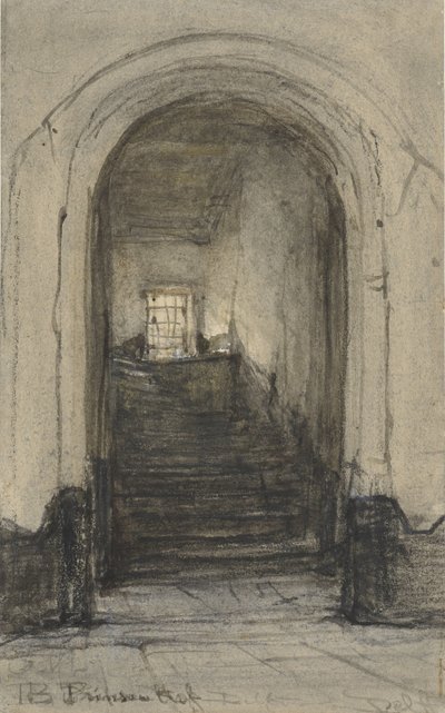 Trappen i Prinsenhof i Delft, hvor prins William I blev myrdet i 1584 af Johannes Bosboom