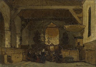 Det indre af Kirken i Maasland af Johannes Bosboom