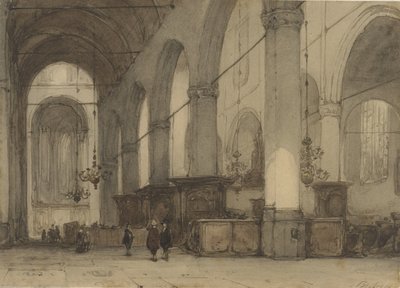 Kerkinterieur af Johannes Bosboom