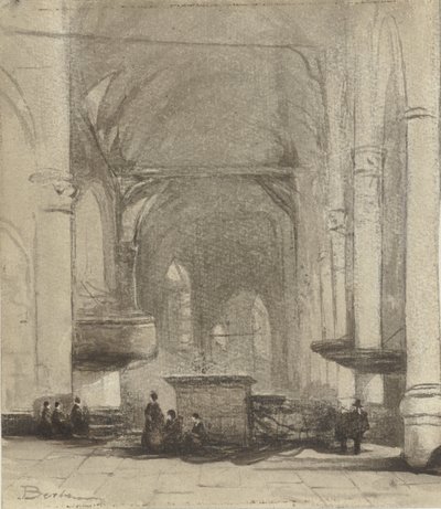 Kerkinterieur af Johannes Bosboom