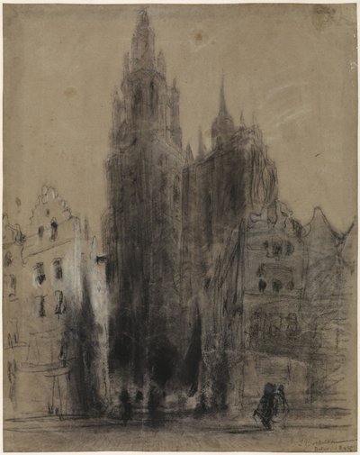 Vor Frue af Antwerpens katedral af Johannes Bosboom