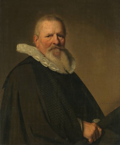 Pieter Jacobsz Schout (1570-1645), borgmester i Haarlem af Johannes Cornelisz. Verspronck