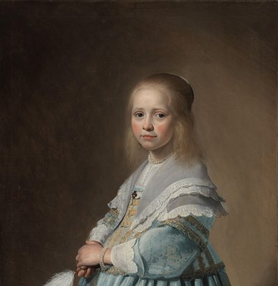 Portræt af en pige klædt i blåt Portræt af en pige i blåt af Johannes Cornelisz. Verspronck