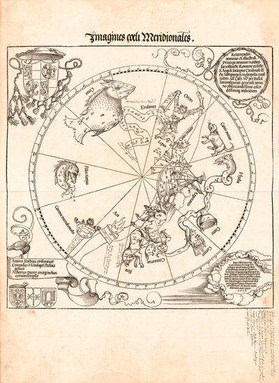 Billeder af den sydlige himmel af Johannes; Dürer Stabius